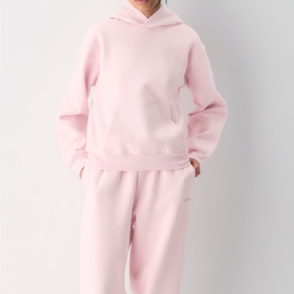 Pink Aritzia Hoodie and Sweatpants Set 2pc